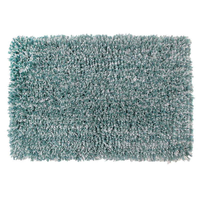 Cadonia Microfiber Non-Slip Bath Rug, Blue