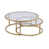 Plateau transparent / base dorée est en rupture de stock