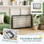Dog Crate with Two Doors Tray Soft Cushion for Extra Large Dogs