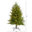 Sapin de Noël vert plume artificielle avec lumières DEL-1875346463