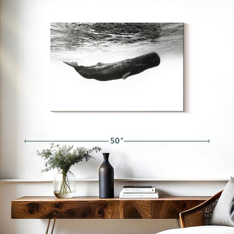Sperm Whale I, 24" H x 36" W