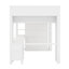 Grand lit mezzanine avec garde-robe et bureau-527911691