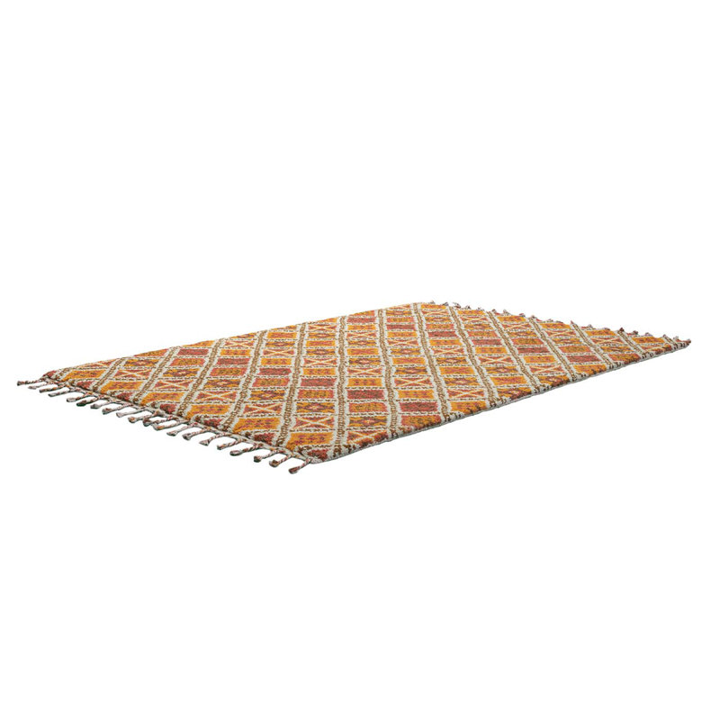 Mick Geometric Wool Hand Woven Area Rug, Rectangle 250 x 350 cm