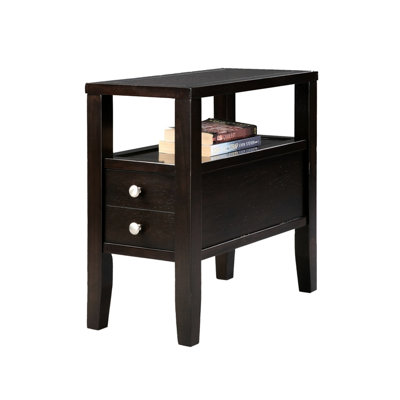 24 po de hauteur, table d'appoint en bois de 24 po, recouverte d'une capacité de 250 lb