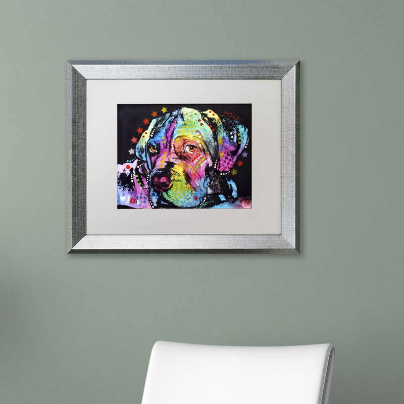 « young marigide », reproduction d’art encadrée, H 16 po x l 20 po x P 0,5 po, Blanc