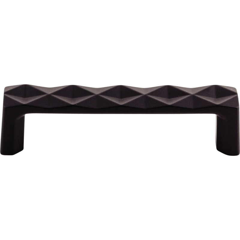 Quilted 3 3/4" Center to Center Bar pull, Black, 3 3/4" Center to Center