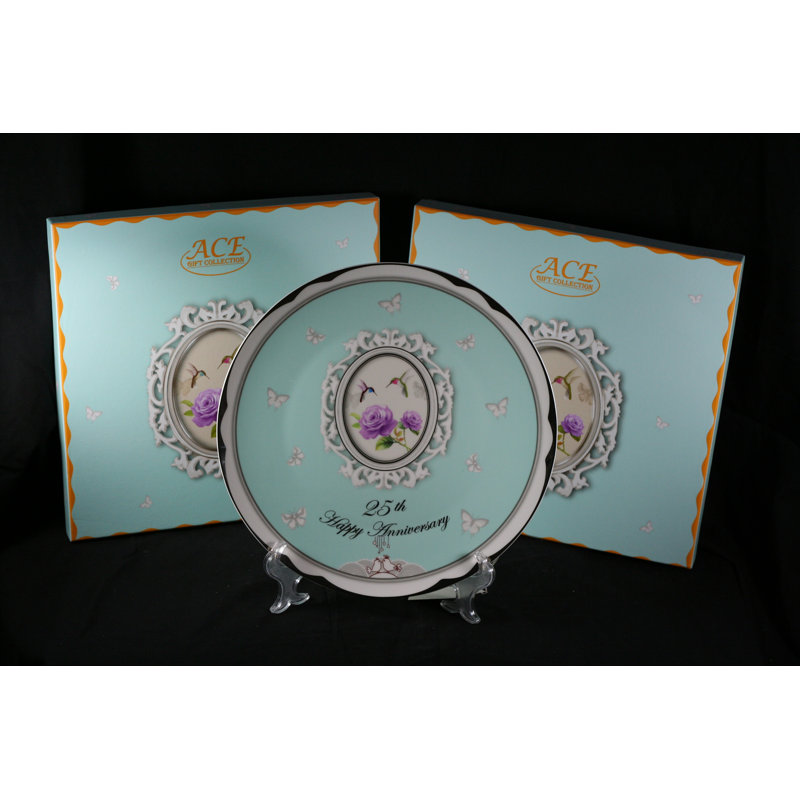 Assiette à fêtes 12" 25e happy Lightle
