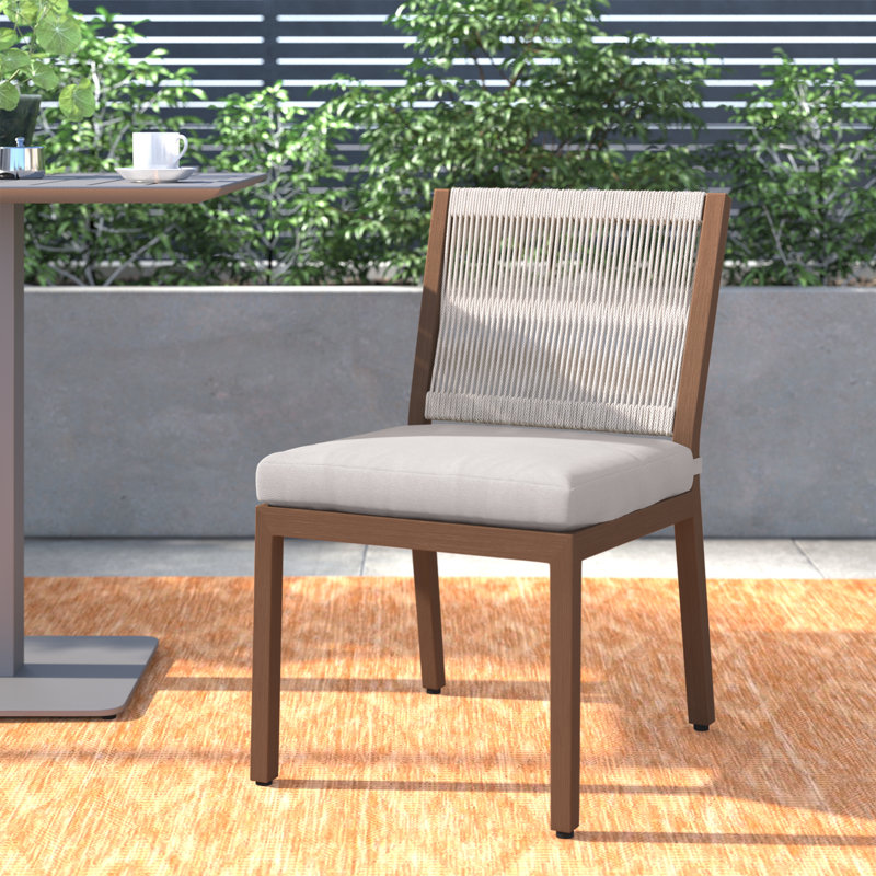 Chaise d'appoint de patio Maui Callianne, Crème