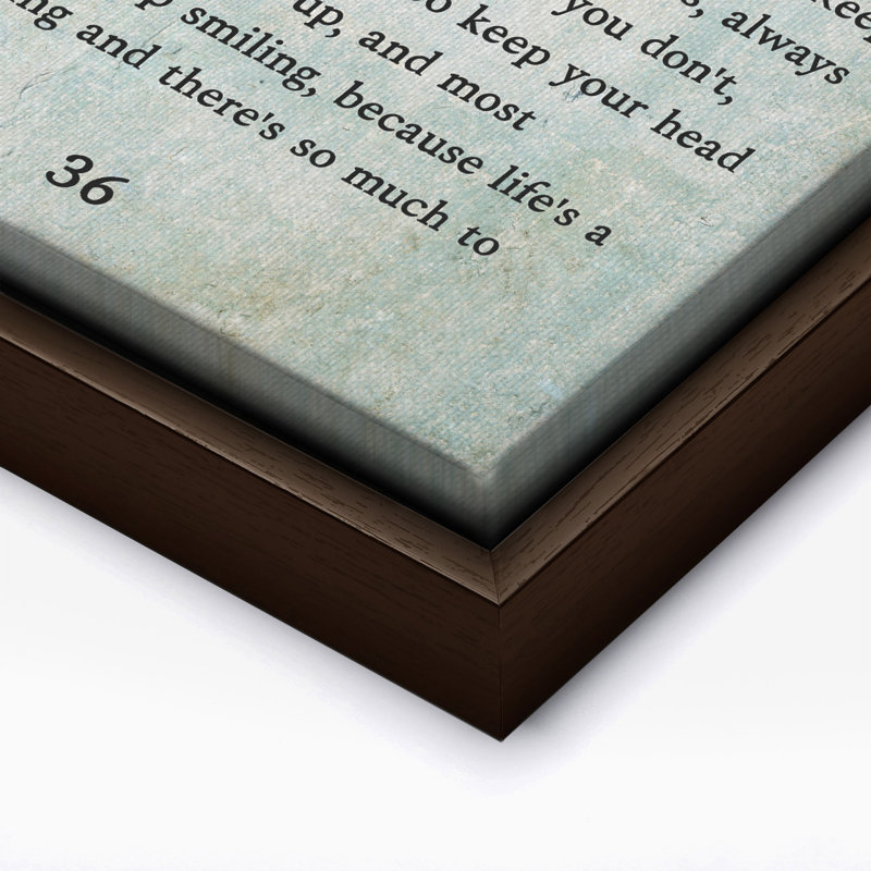 Citation de Marilyn, Canvas, 18"H x 24"W, Brown Framed