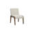 Arshveer 48-inch Round Wood Dining Table And 4 Upholstered Chairs Set 