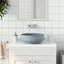 Metro Lane Brecklyn 41mm L x 41mm W Grey Ceramic Circular Sink