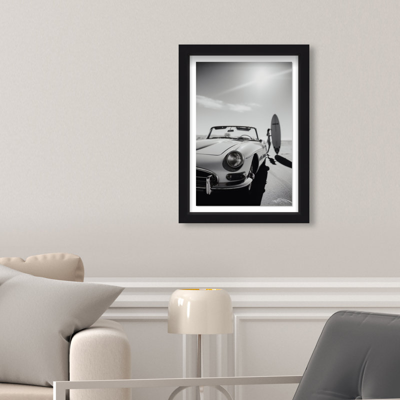 Coast Drift Framed Graphic Art, 31.5"H x 21.5"W, Black Shadowbox