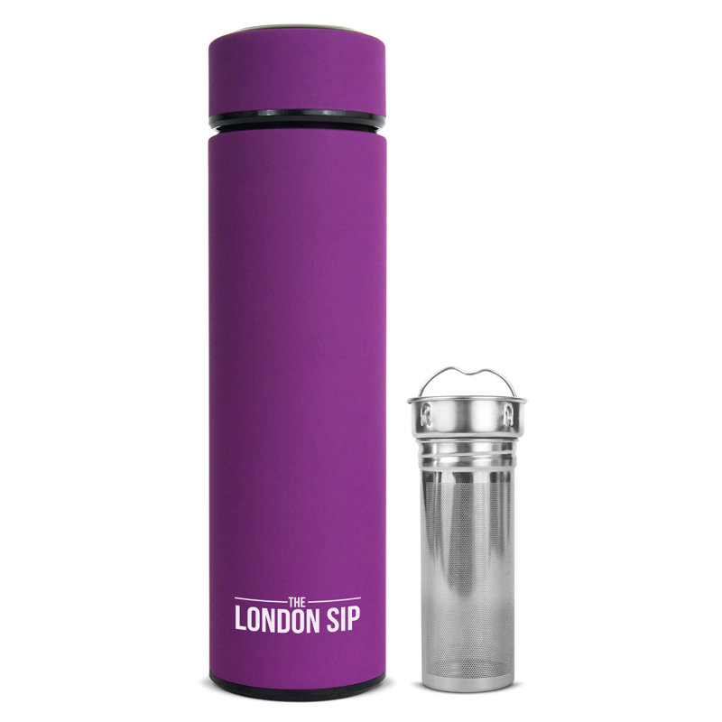 Bouteille infuseur de thé London 16 g, Mauve
