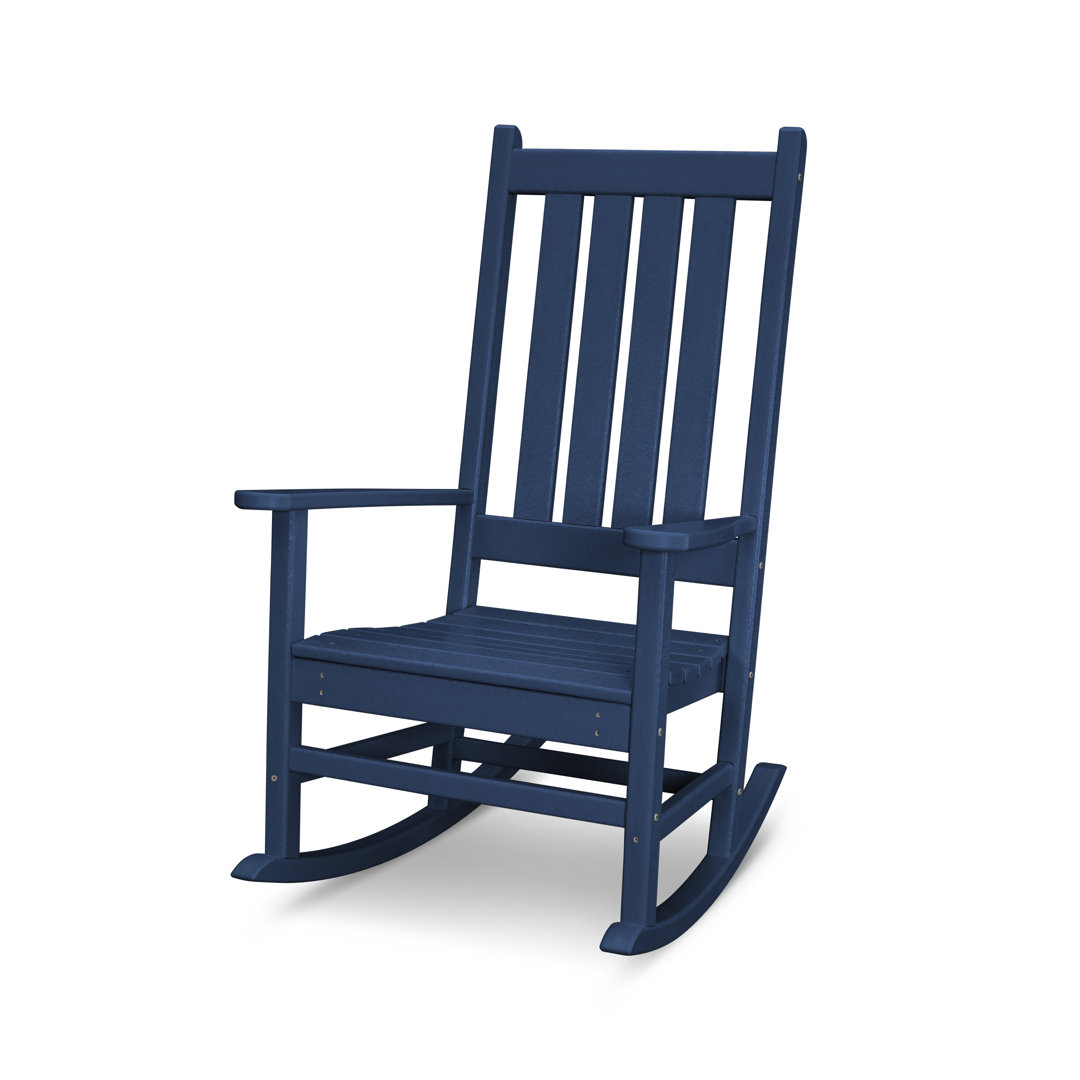 POLYWOOD Vineyard Porch Rocking Chair POLYWOOD® Color: Navy