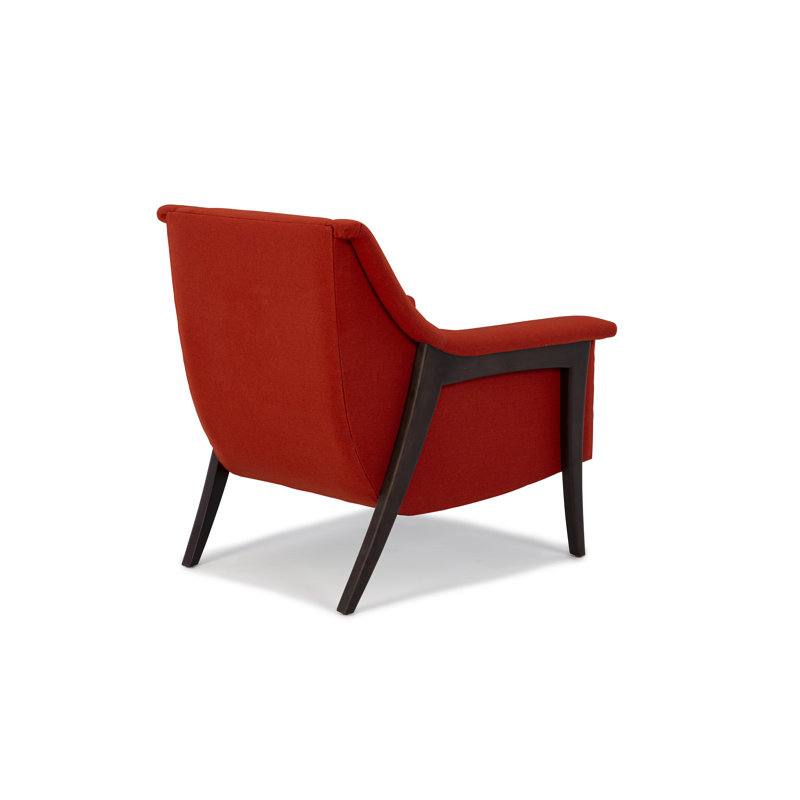Arlo Armchair, Wenge, Eggshell Polyester