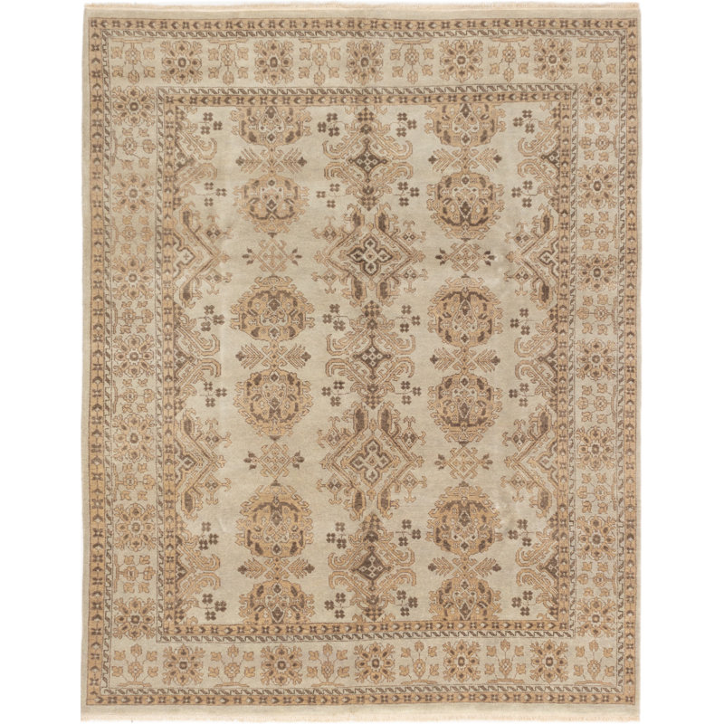 Donahoe One-of-a-Kind Rectangle 8' X 10' New Age Wool Area Rug in Gray