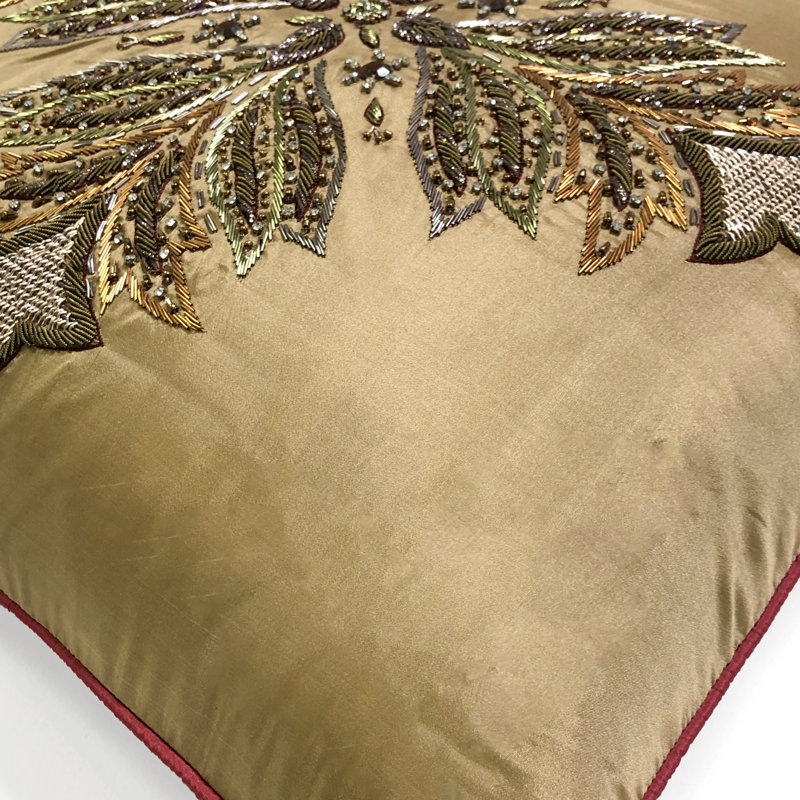  Square Silk Pillow Cover & Insert