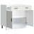 Vidaxl Kitchen Base Cabinet Engineered Wood Medium Adjustable Feet-113425346