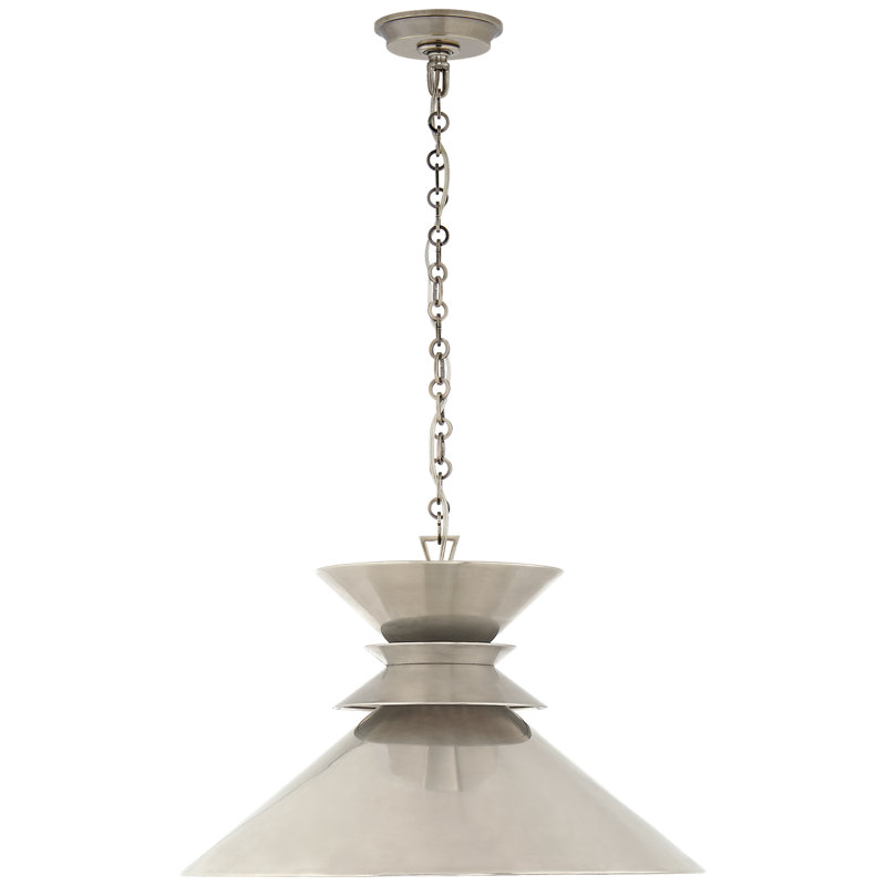 Chapman & Myers Alborg Large Stacked Pendant, Antique Nickel, Antique Nickel