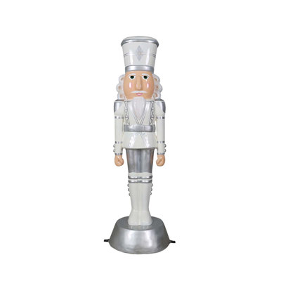 American Christmas Nutcracker 6Ft - Silver/White