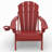 (Set of 6) Hdpe Folding Outdoor Adirondack Chair With Cup Holder -1374374143