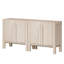 Table d'appoint WAMPAT 63'' L avec 4 portes et tablette réglable, grande table de rangement avec placard fermé pour salon, chambre et entrée-2038185698-2005617338