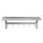 12 in. x 36 in. Stainless Steel Wall Mounted Pot Rack with Shelf and 6 Double Sided Hooks