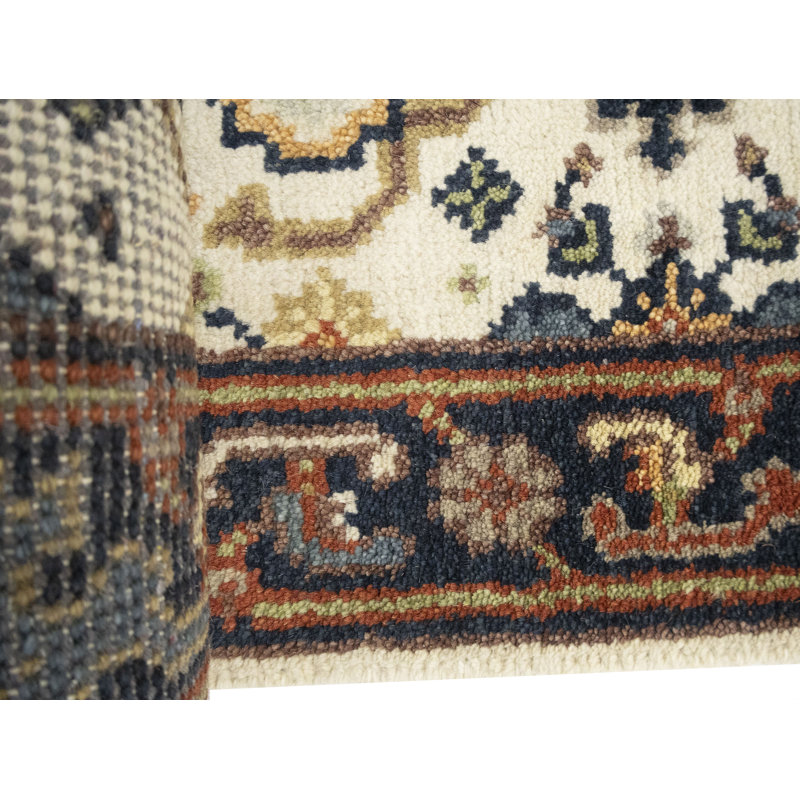 Tapis de couloir oriental crème Tribal, Tapis de couloir 2 pi 6 po x 23 pi 4 po