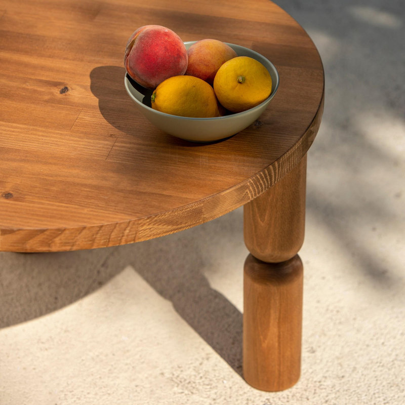 Glorias Coffee Table, 40" H x 70" W x 70" D, Chesnut