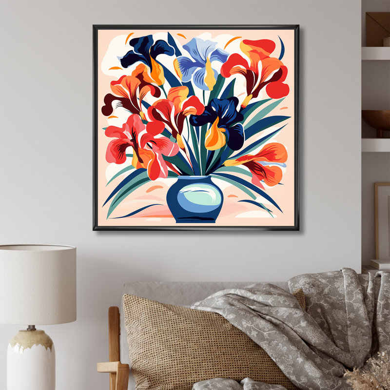 Art mural Henri Matisse, Cadre flottant noir, H 36 po x l 36 po x P 1,5 po