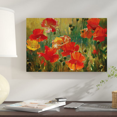 Champs dépilés, peinture sur toile tendue