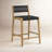 Pai Counter Stool with Solid Wood Frame
