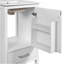 Meuble-lavabo moderne de 20 pouces avec tiroir et porte à fermeture en douceur, organisateur de porte à double couche, tiroir de séparation, patins réglables - conception de rangement peu encombrante-1302011904