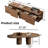 Wooden Tv Stand & Coffee Table Set Of 2, Wave-Textured Tv Console With Storage Drawers, Cloud Center Tables With Spacious Top For Living Room, Bedroom