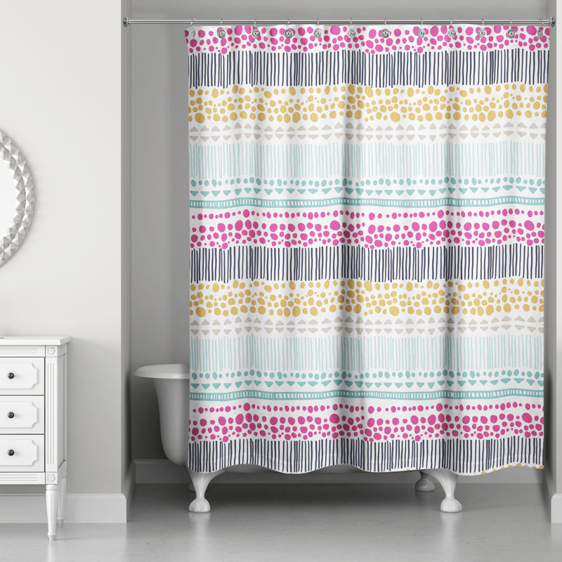 Rickman Striped Shower Curtain