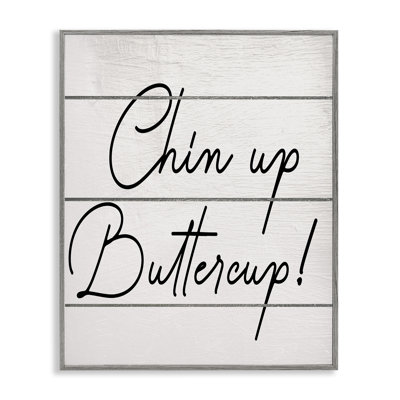 «Chin Up Buttercup», art de la giclée encadrée par Ziwei Li