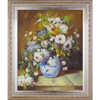" Grande Vase Di Fiori " by Pierre-Auguste Renoir Painting Print