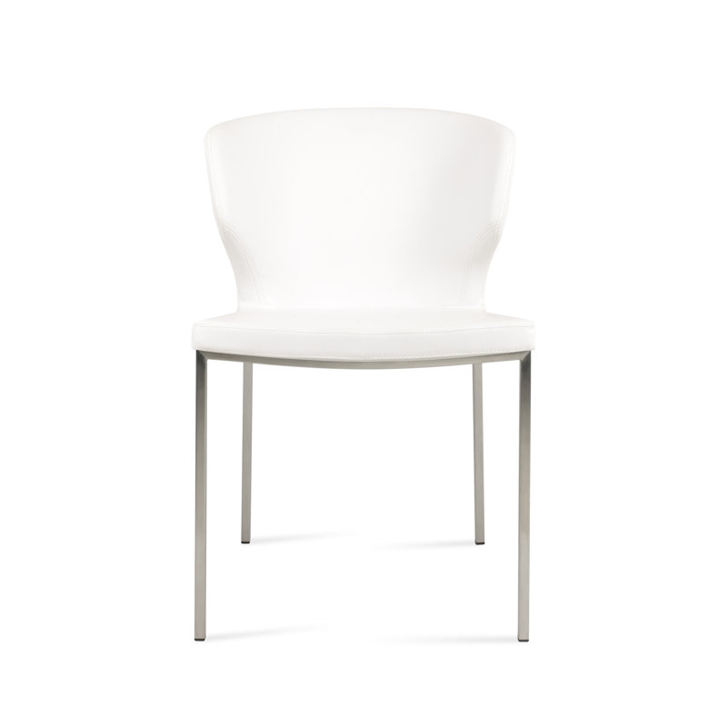 Amed Plus Metal Dining Chair, White