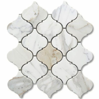 Calacatta 12" x 11" Marble Mosaic Tile