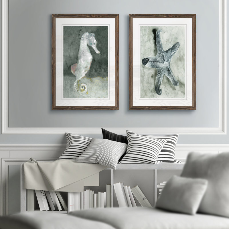 Aquatique I par Vincent Van Gogh - reproduction d'art encadrée, H 20 po x l 16 po x P 1,25 po, Papier avec encadré espresso
