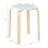 Stackable Stools Set Of 4 With Square Top And Rounded Corners-1090429499