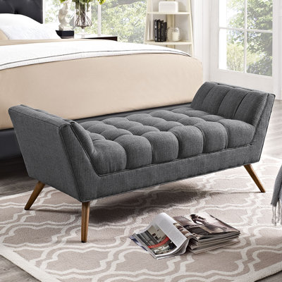 Modway Carson Carrington Lieksa Mid-century Medium Fabric Bench