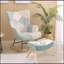 Chaise berçante avec repose-pieds-1117032795