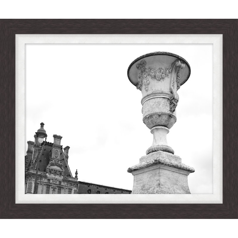 «Urn Jardin Du Luxemburg», reproduction de photo sur verre encadrée