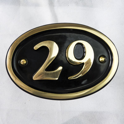 Tyrinia 10cm H Reflective Aluminum House Number
