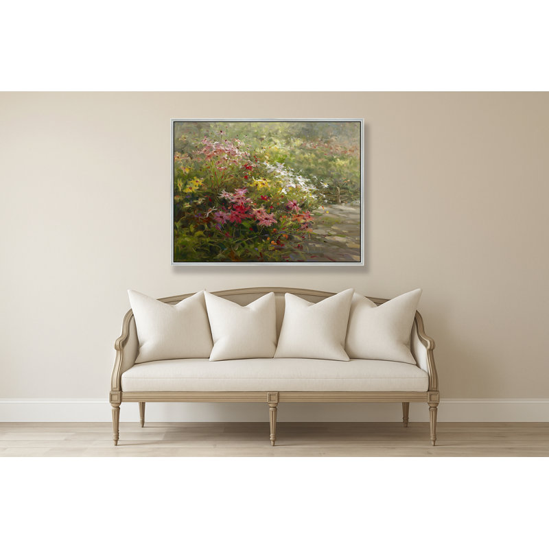 Veranda Bloom Print, 38" H x 50" W, Silver
