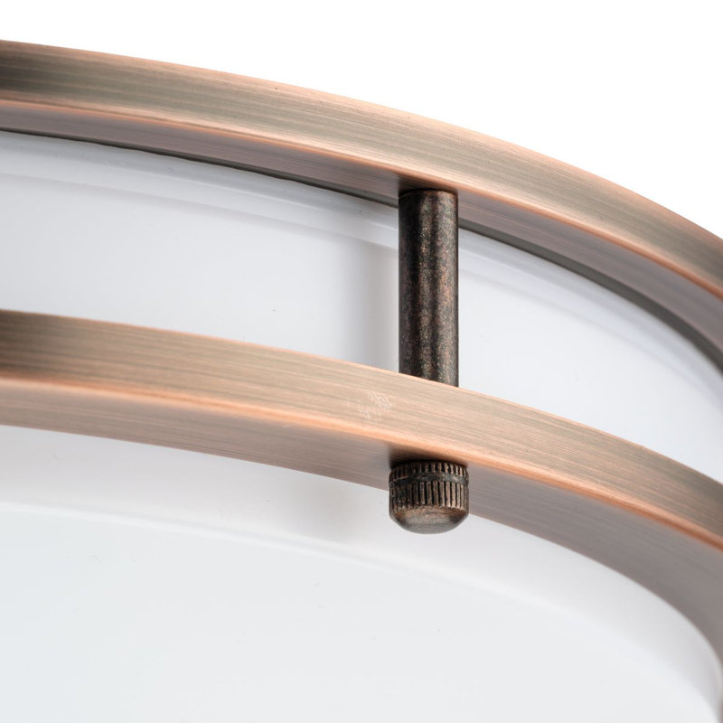 Plafonnier encastré 5 lumières, H 2,83 po x l 14 po x P 14 po, Bronze urbain