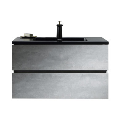 Meuble-lavabo mural simple 35,5 po Olivia-Grace