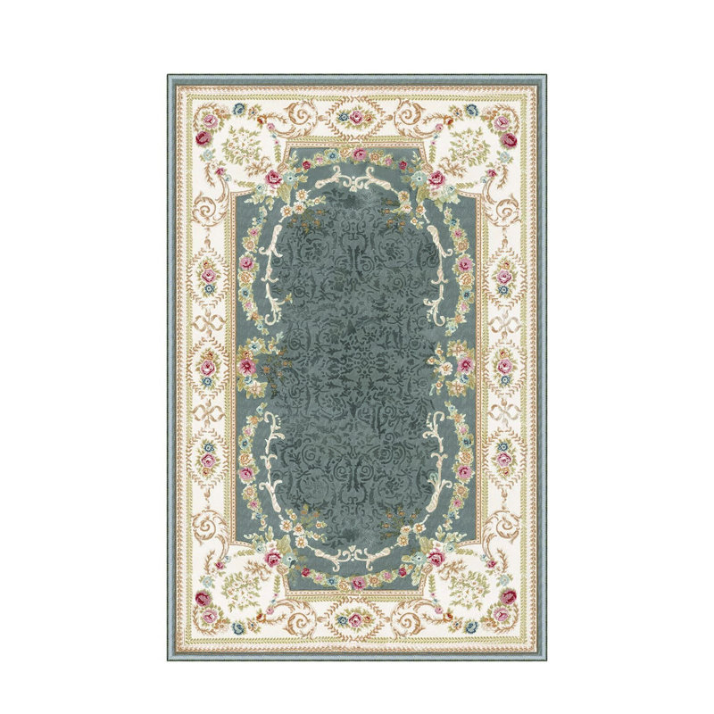 Stylish Hall Carpet (3.3 x 6.6 ft), 100% Polyester, 0.3 in Pile Height | Antibacterial, Non-Slip PVC Felt Dot Underside | Machine Washable, 3D Digital Print, Durable & Easy to Clean | Perfect for Entryway & Living Areas