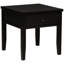 Table de bout carrée avec tiroir simple, finition vieillie et bois franc d'ingénierie, pour espaces côtiers 1 placage de pin, pieds en bois massif, durabilité, style de vie idéal